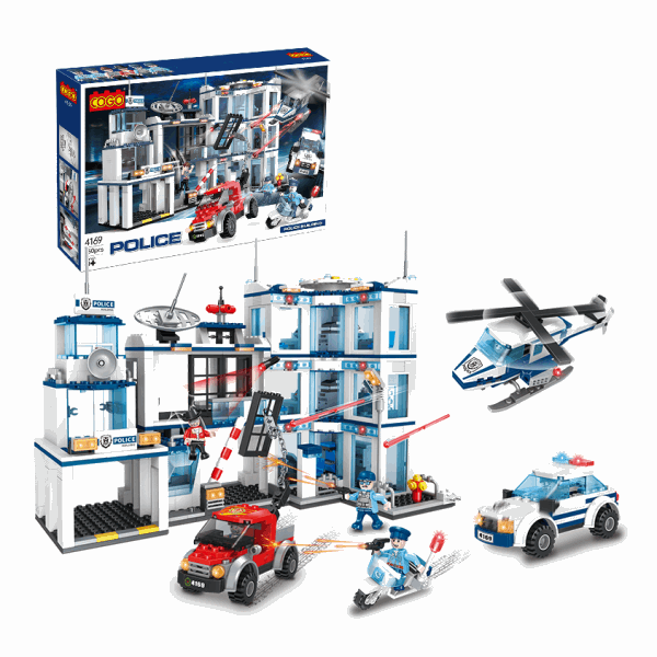 COGO Lego constructors Constructor with police 950 pcs | COGO